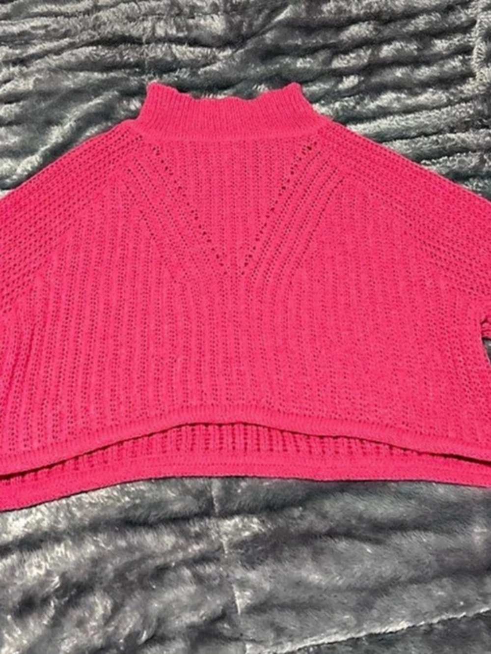 Altar’d State Pink Cropped Mock Neck Sweater NWT women’s medium